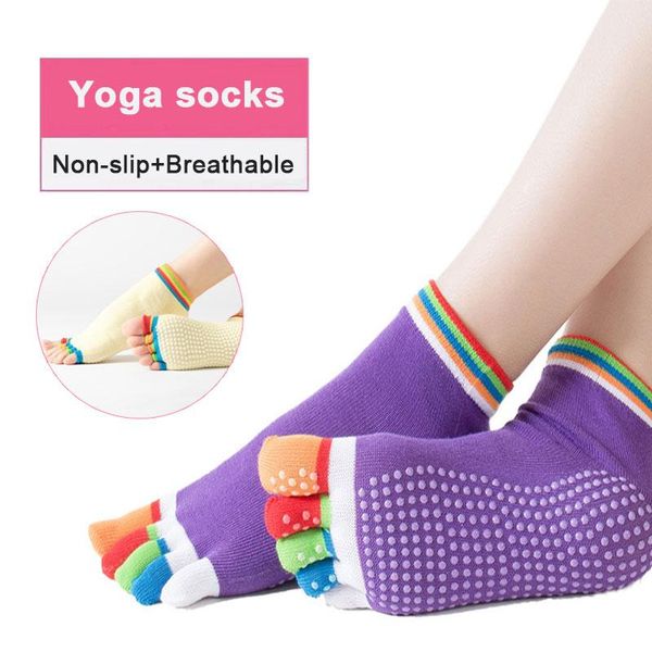 sports socks 1 pair yoga five fingers sock women colorful fitness pilates cotton split toe anti slip breathable, Black
sports socks 1 pair yoga five fingers sock women colorful fitness pilates cotton split toe anti slip breathable, Black