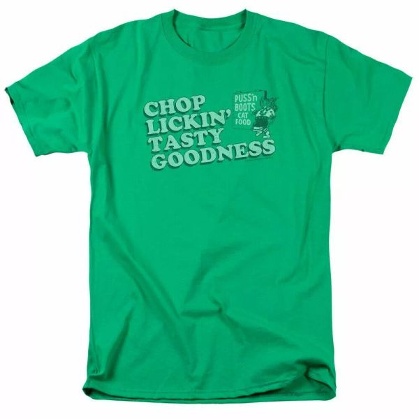 puss n boots chop lickin tasty good t shirt mens licensed cat food kelly green, White;black
puss n boots chop lickin tasty good t shirt mens licensed cat food kelly green, White;black