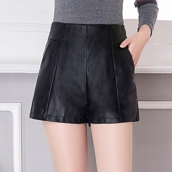 women's shorts autumn winter female slim casual leather loose high waist women pu zipper skinny cool, White;black
women's shorts autumn winter female slim casual leather loose high waist women pu zipper skinny cool, White;black