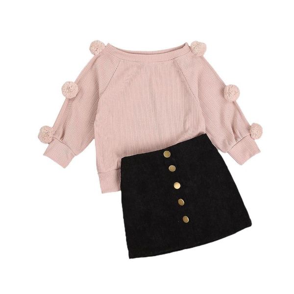 clothing sets 6 colors fashion kids girls clothes 2pcs knit solid balls long sleeve pullover sweater a-line button skirts, White
clothing sets 6 colors fashion kids girls clothes 2pcs knit solid balls long sleeve pullover sweater a-line button skirts, White