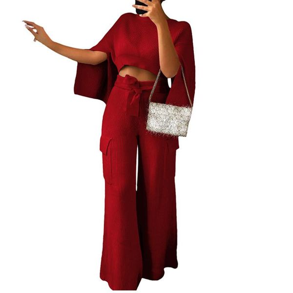 women's two piece pants fashion ribbed set women crop sweater and wide leg ladies trouser suits casual 2 autumn winter outfits, White
women's two piece pants fashion ribbed set women crop sweater and wide leg ladies trouser suits casual 2 autumn winter outfits, White
