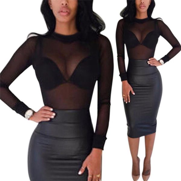 women's t-shirt women sheer crew neck t shirt see through transparent mesh bodycon long sleeve turtleneck, White
women's t-shirt women sheer crew neck t shirt see through transparent mesh bodycon long sleeve turtleneck, White