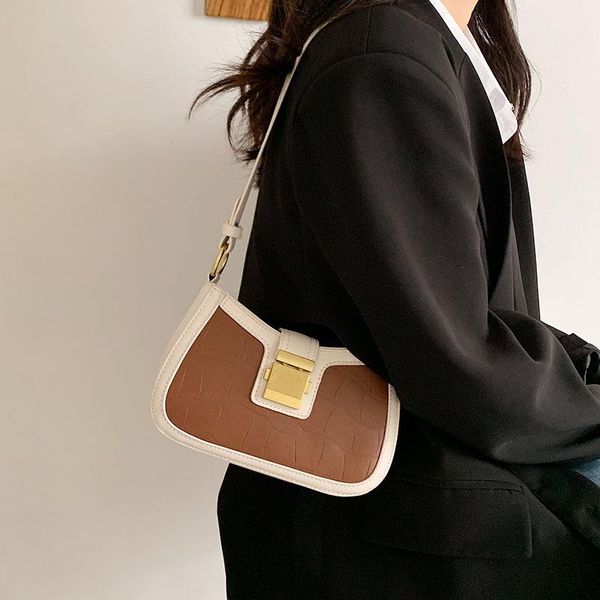 the bag crocodile korean version armpit urban small fashion female simple of handbag pattern stitching one-shoulder ins new jsbei 
the bag crocodile korean version armpit urban small fashion female simple of handbag pattern stitching one-shoulder ins new jsbei
