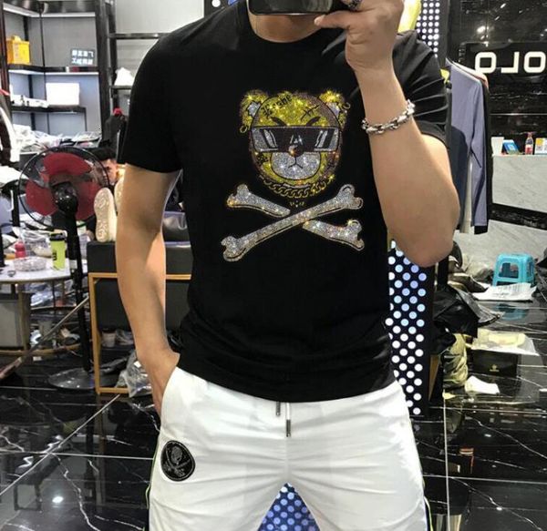 men's t-shirts style of fine casual make adjustments short sleeve tshirt streetwear diamond clothes stone 's t-shirts high quality, White;black
men's t-shirts style of fine casual make adjustments short sleeve tshirt streetwear diamond clothes stone 's t-shirts high quality, White;black