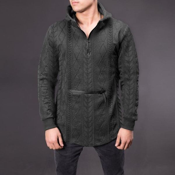 men's sweaters 2021 autumn/winter zipper bag knit hooded jacquard sweater casual coat for men slim knitted solid jumper xti4, White;black
men's sweaters 2021 autumn/winter zipper bag knit hooded jacquard sweater casual coat for men slim knitted solid jumper xti4, White;black
