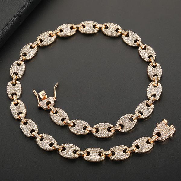 chains hip hop iced out cz multi-colors coffee bean pig nose alloy rhinestone necklace charm link chain bling necklaces for men jewelry, Silver
chains hip hop iced out cz multi-colors coffee bean pig nose alloy rhinestone necklace charm link chain bling necklaces for men jewelry, Silver