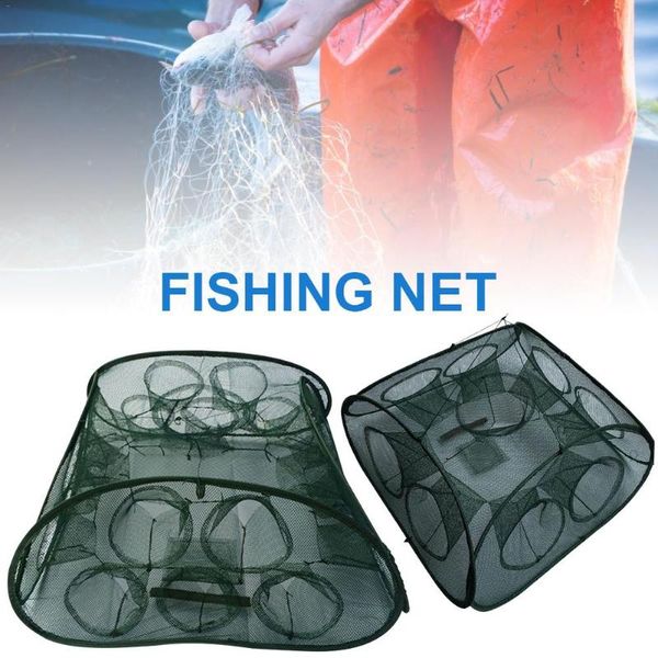 fishing accessories 9 holes/21 holes automatic net shrimp cage nylon foldable crab fish trap cast folding network
fishing accessories 9 holes/21 holes automatic net shrimp cage nylon foldable crab fish trap cast folding network