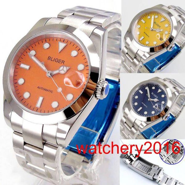 wristwatches 36mm 39mm polished case blue dial sapphire glass luminous japan nh35 automatic movement men watch glider lock steel stra, Slivery;brown
wristwatches 36mm 39mm polished case blue dial sapphire glass luminous japan nh35 automatic movement men watch glider lock steel stra, Slivery;brown