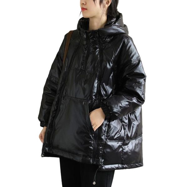 women's down & parkas winter 2021 british style fashion vintage casual womens white duck gothic jackets warm loose snow clothes, Black
women's down & parkas winter 2021 british style fashion vintage casual womens white duck gothic jackets warm loose snow clothes, Black
