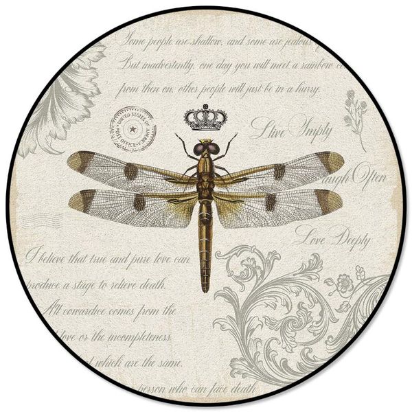 carpets dragonfly crown retro round anti-slip carpet children bedroom rug living room mat computer chair pad
carpets dragonfly crown retro round anti-slip carpet children bedroom rug living room mat computer chair pad