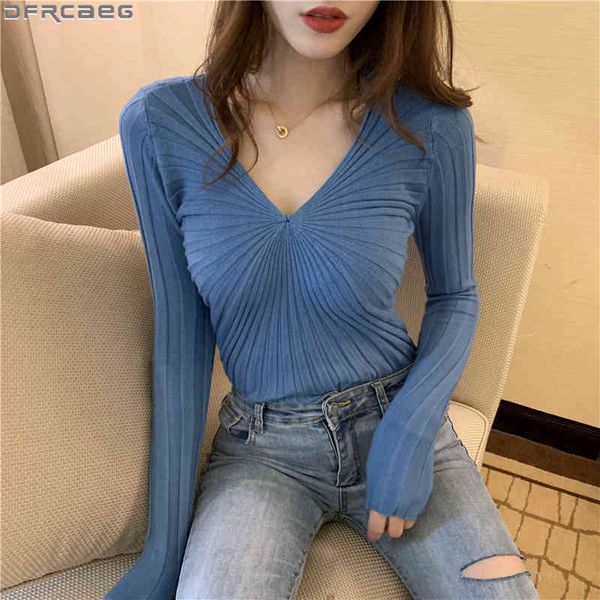 women's sweaters autumn winter knitted sweater women fashion deep v neck pull femme long sleeve pullover slim stretch wh, White;black
women's sweaters autumn winter knitted sweater women fashion deep v neck pull femme long sleeve pullover slim stretch wh, White;black