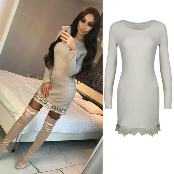 women summer vintage bodycon mini dress evening party club lace patchwork long sleeve jstretch casual short vestidos dresses, Black;gray
women summer vintage bodycon mini dress evening party club lace patchwork long sleeve jstretch casual short vestidos dresses, Black;gray