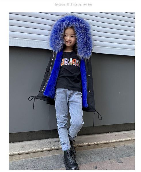 down coat children's pie overcoming winter clothes boys and girls hooded faux fur baby thickened removable cotton-padded jacket, Blue;gray
down coat children's pie overcoming winter clothes boys and girls hooded faux fur baby thickened removable cotton-padded jacket, Blue;gray