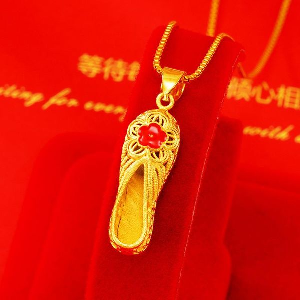 chains ethnic style embroidered shoes vietnam sand gold pendant women's necklace 24k festive jewelry accessories wholesale, Silver
chains ethnic style embroidered shoes vietnam sand gold pendant women's necklace 24k festive jewelry accessories wholesale, Silver