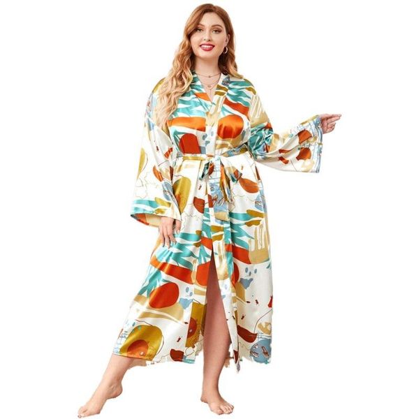 women's sleepwear plus size 3xl 4xl chinese women robe vintage print flower kimono bathrobe home dress gown long nightgown silky satin, Black;red
women's sleepwear plus size 3xl 4xl chinese women robe vintage print flower kimono bathrobe home dress gown long nightgown silky satin, Black;red