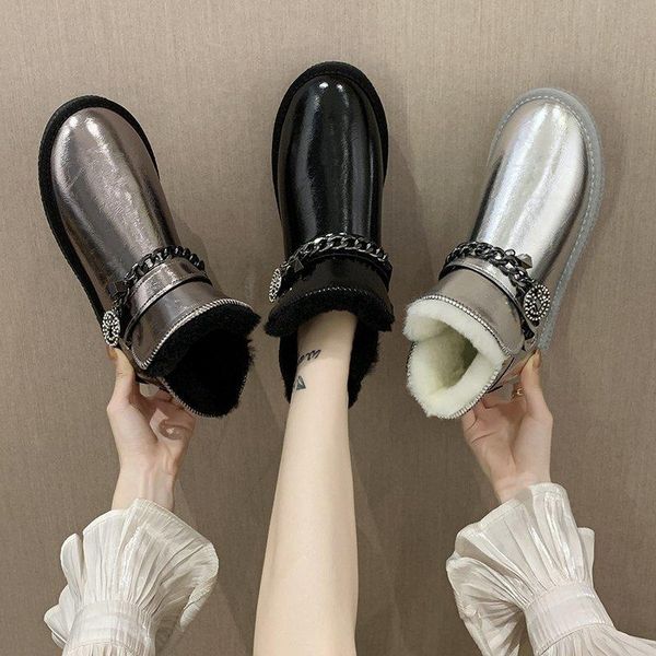 boots 2021 women snow winter fur ankle boot female warmer plush suede rubber flat slip on fashion platform ladies shoes r11-46, Black
boots 2021 women snow winter fur ankle boot female warmer plush suede rubber flat slip on fashion platform ladies shoes r11-46, Black