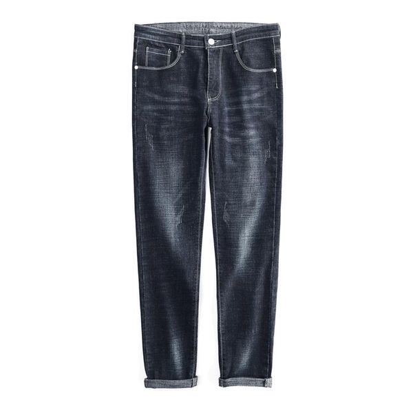 28-38 fashion style stretch men jeans luxury men's denim trousers slim gentleman mens business casual straight pants pocket, Blue
28-38 fashion style stretch men jeans luxury men's denim trousers slim gentleman mens business casual straight pants pocket, Blue