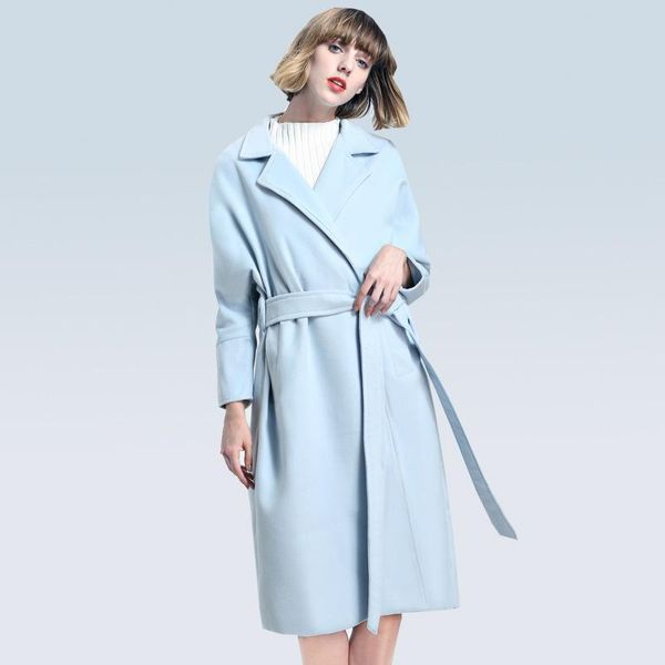 women's wool & blends 2021 full solid lace belt limited sobretudo abrigo mujer ou autumn and winter long fund overcoat loose coat woman, Black
women's wool & blends 2021 full solid lace belt limited sobretudo abrigo mujer ou autumn and winter long fund overcoat loose coat woman, Black