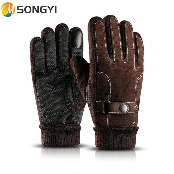 cycling gloves touchscreen winter thermal warm pigskin bicycle ski outdoor hiking motorcycle i254, Black
cycling gloves touchscreen winter thermal warm pigskin bicycle ski outdoor hiking motorcycle i254, Black
