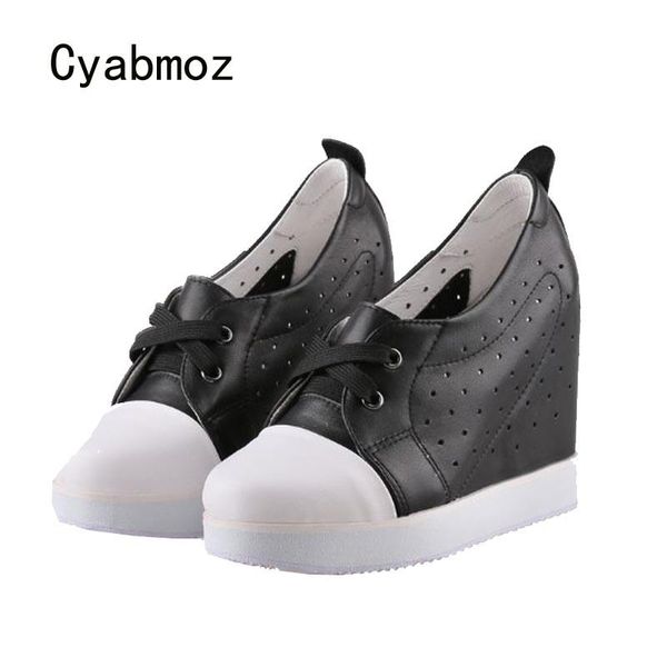 dress shoes cyabmoz genuine leather hidden height increasing woman pumps hollow women high heels breathable ladies party, Black
dress shoes cyabmoz genuine leather hidden height increasing woman pumps hollow women high heels breathable ladies party, Black