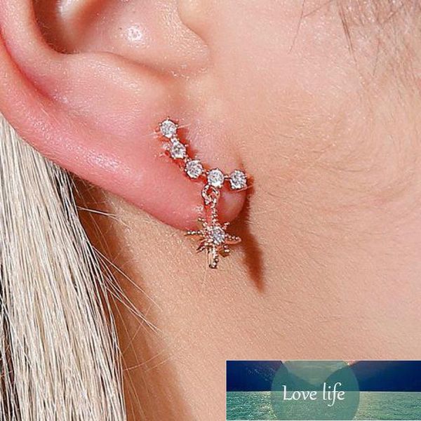 crystal star earing girl's geometric full zircon star earrings for women rose gold silver color stud earrings for  factory price expert, Golden;silver
crystal star earing girl's geometric full zircon star earrings for women rose gold silver color stud earrings for  factory price expert, Golden;silver