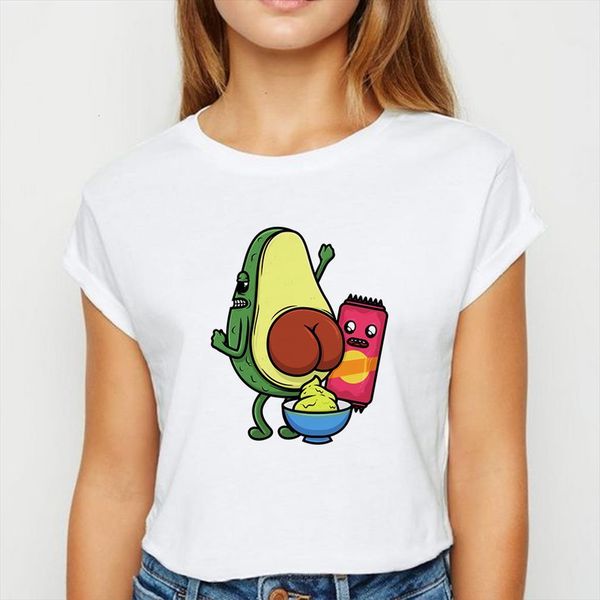 and women avocado spoof graphic mens t shirts printing loose versatile spring summer ropa mujer round collar, White;black
and women avocado spoof graphic mens t shirts printing loose versatile spring summer ropa mujer round collar, White;black