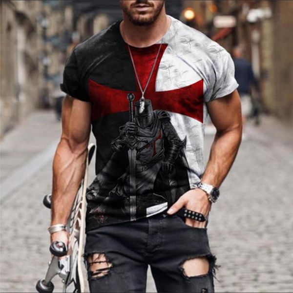 men's t-shirts 2021 retro casual short sleeve t-shirt summer round neck knight print pullover oversized loose, White;black
men's t-shirts 2021 retro casual short sleeve t-shirt summer round neck knight print pullover oversized loose, White;black