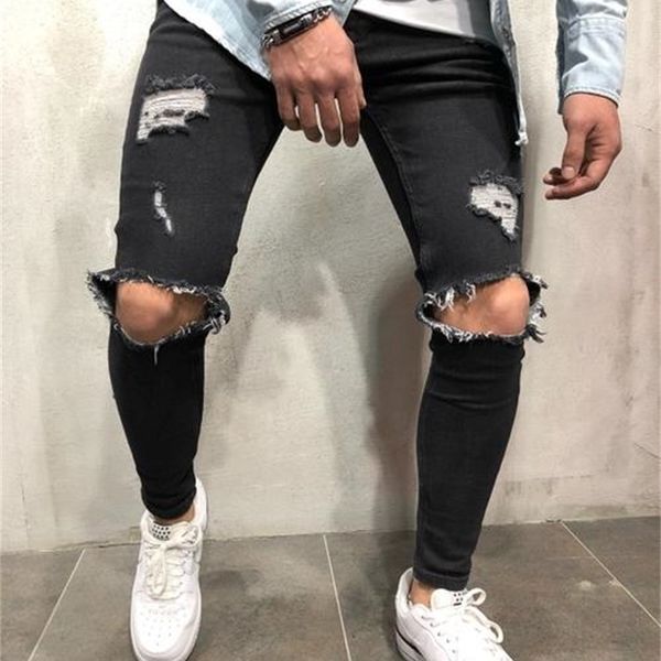 men's shorts fashion mens ripped holes jeans straight slim elastic denim fit jean black ny male long trousers pants1 7tr0, White;black
men's shorts fashion mens ripped holes jeans straight slim elastic denim fit jean black ny male long trousers pants1 7tr0, White;black