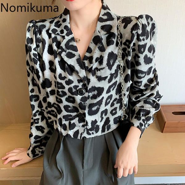 nomikuma leopard shirts notched collar long sleeve crop women backless high street blouse female blusas mujer 3d378 women's blouse, White
nomikuma leopard shirts notched collar long sleeve crop women backless high street blouse female blusas mujer 3d378 women's blouse, White