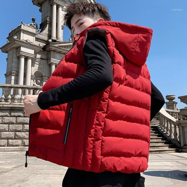 men stylish vest autumn winter vests mens plus size warm sleeveless jacket waistcoat men's hood casual coats, Black;white
men stylish vest autumn winter vests mens plus size warm sleeveless jacket waistcoat men's hood casual coats, Black;white