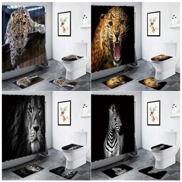 shower curtains lion zebra leopard curtain african wild animals home decor bathroom flannel carpet non-slip rug toilet cover bath mat set
shower curtains lion zebra leopard curtain african wild animals home decor bathroom flannel carpet non-slip rug toilet cover bath mat set