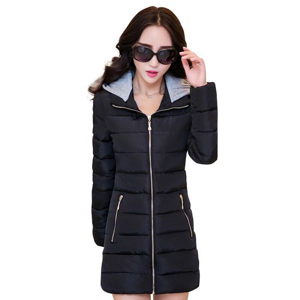 Women's Down & Parkas Nice High Quality Women Winter Coat Cotton Padded Solid Hooded Slim Outerwear Jacket Plus Size Feminino Casual Wa, Black
Women's Down & Parkas Nice High Quality Women Winter Coat Cotton Padded Solid Hooded Slim Outerwear Jacket Plus Size Feminino Casual Wa, Black