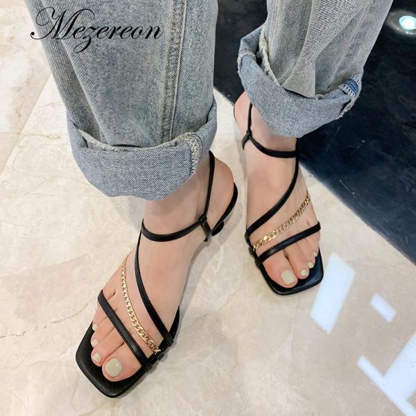 dress shoes women sandals leather chains strappy mule heels slippers high flip flops square toe slides party woman, Black
dress shoes women sandals leather chains strappy mule heels slippers high flip flops square toe slides party woman, Black