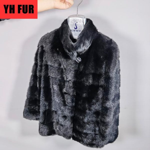 women's fur & faux 2022 women real natural mink coat warm soft full pelt genuine jacket fashion long style overcoat, Black
women's fur & faux 2022 women real natural mink coat warm soft full pelt genuine jacket fashion long style overcoat, Black
