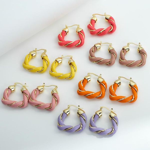 hoop & huggie amorcome trendy leather metal twisted earrings for women colorful geometric circel triangle party jewelry 2021, Golden;silver
hoop & huggie amorcome trendy leather metal twisted earrings for women colorful geometric circel triangle party jewelry 2021, Golden;silver