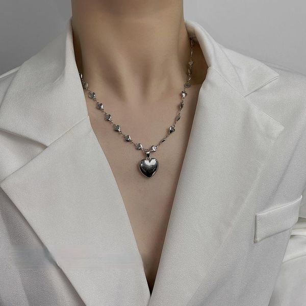 pendant necklaces vsnow minimalist silver color metal love heart necklace for women stylish splice chain holiday party jewelry
pendant necklaces vsnow minimalist silver color metal love heart necklace for women stylish splice chain holiday party jewelry