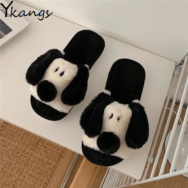 slippers kawaii cartoon plush women's korean style home non-slip ladies cotton casual all-match warm lazy, Black
slippers kawaii cartoon plush women's korean style home non-slip ladies cotton casual all-match warm lazy, Black