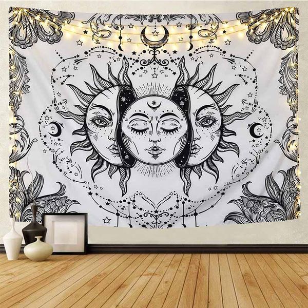 tapestries mandala black white sun moon tapestry wall hanging witchcraft hippie carpets
tapestries mandala black white sun moon tapestry wall hanging witchcraft hippie carpets