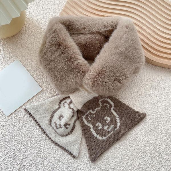scarves soft plush women girl scarf winter faux fur neck collar ladies warmer cute bear knitted outdoor neckerchief, Blue;gray
scarves soft plush women girl scarf winter faux fur neck collar ladies warmer cute bear knitted outdoor neckerchief, Blue;gray