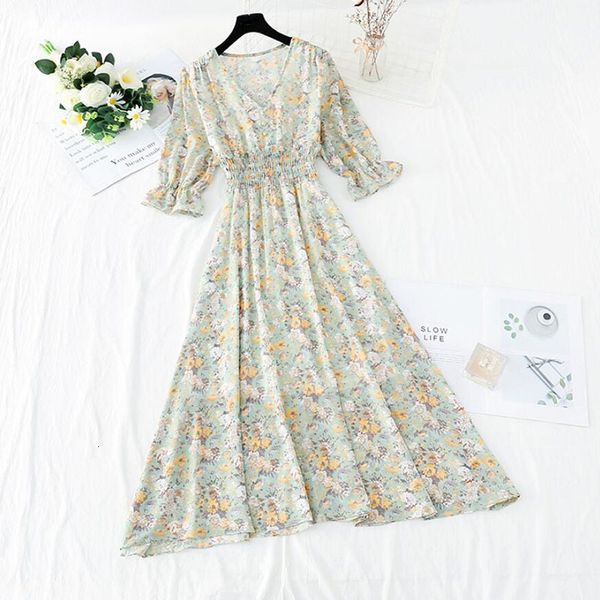dresses vintage single-breasted floral print women 2021 summer v-neck chiffon short sleeve elegant a-line vestidos femme, Black;gray
dresses vintage single-breasted floral print women 2021 summer v-neck chiffon short sleeve elegant a-line vestidos femme, Black;gray