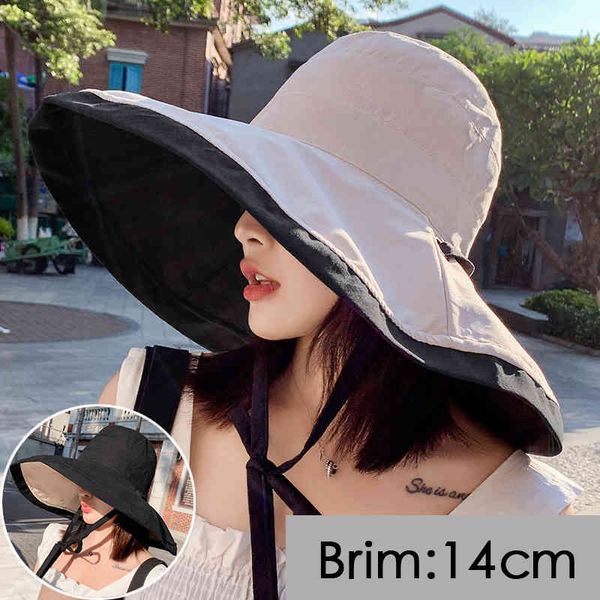 2020 women summer super large wide brim beach hats double-sided foldable anti-uv sun hat panama female sunscreen cap bonnet, Blue;gray
2020 women summer super large wide brim beach hats double-sided foldable anti-uv sun hat panama female sunscreen cap bonnet, Blue;gray