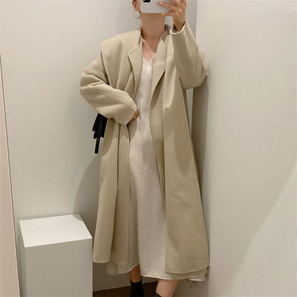 women's wool & blends hzirip cashmere woolen coat women 2021 winter solid elegance fashion office lady all-match gentle long, Black
women's wool & blends hzirip cashmere woolen coat women 2021 winter solid elegance fashion office lady all-match gentle long, Black
