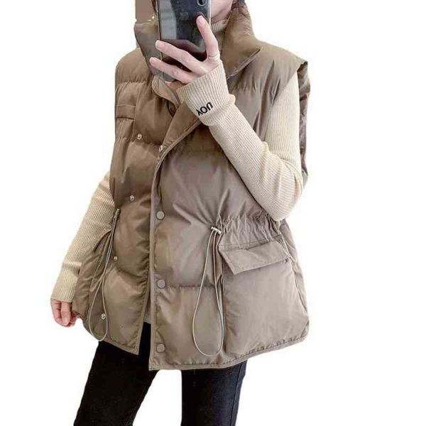 down cotton waistcoat women's short 2021 spring and autumn korean version outer wear waist closed thickened cardigan et, Black;white
down cotton waistcoat women's short 2021 spring and autumn korean version outer wear waist closed thickened cardigan et, Black;white