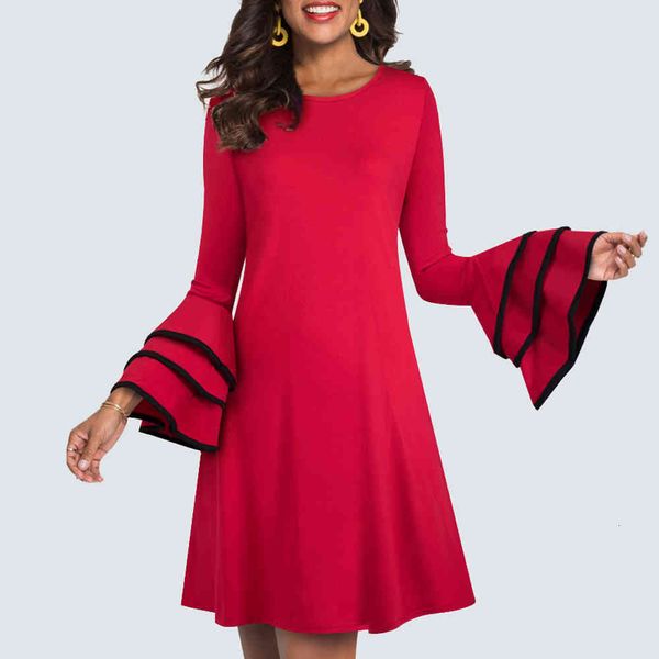 dresses women casual brief solid color shift elegant vintage ruffle flare sleeve straight lady ht020, Black;gray
dresses women casual brief solid color shift elegant vintage ruffle flare sleeve straight lady ht020, Black;gray