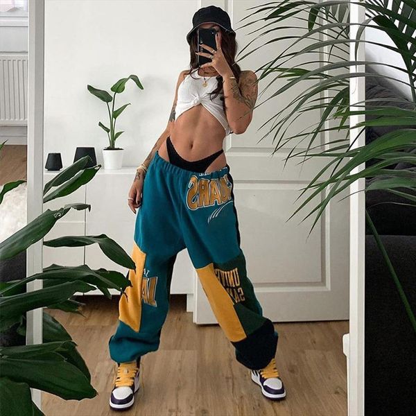 streetwear contrast color splicing womens pants loose jogger fashion elastic waist sporty sweatpant hip hop y2k trousers, Black;white
streetwear contrast color splicing womens pants loose jogger fashion elastic waist sporty sweatpant hip hop y2k trousers, Black;white