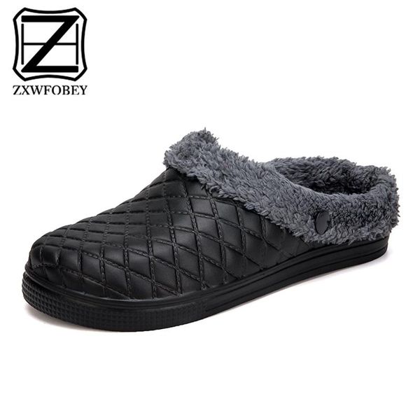 slippers zxwfobey men's women non-slip on garden shoes fur lined slides indoor warm winter water-proof couple slipper, Black
slippers zxwfobey men's women non-slip on garden shoes fur lined slides indoor warm winter water-proof couple slipper, Black