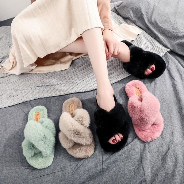 shoes woman's slippers winter footwear low fur flip flops luxury slides 2021 flat plush designer soft fashion rome hoof heels fa, Black
shoes woman's slippers winter footwear low fur flip flops luxury slides 2021 flat plush designer soft fashion rome hoof heels fa, Black