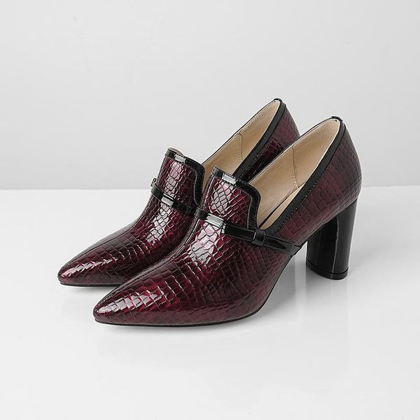 dress shoes vangull women genuine leather cow pointed toe embossed stone pattern pumps high heels patent bow, Black
dress shoes vangull women genuine leather cow pointed toe embossed stone pattern pumps high heels patent bow, Black