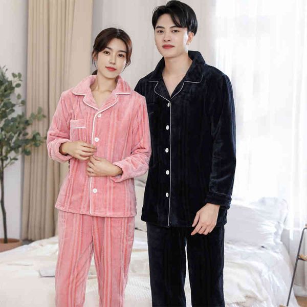 flannel couple's pajamas set long sleeve soft solid thick pajama sets women warm mens sleepwear nightgown spring home clothing, Black;brown
flannel couple's pajamas set long sleeve soft solid thick pajama sets women warm mens sleepwear nightgown spring home clothing, Black;brown