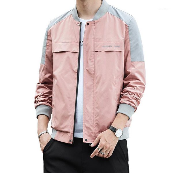 men's jackets men slim fit bomber and coats pink stand collar baseball zipper hip hop vintage, Black;brown
men's jackets men slim fit bomber and coats pink stand collar baseball zipper hip hop vintage, Black;brown